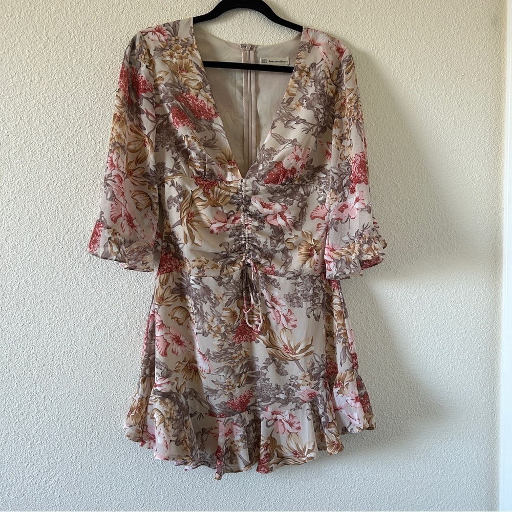Here Comes The Sun Women’s Dress Medium Floral Tiered Fairy Spring Summer church